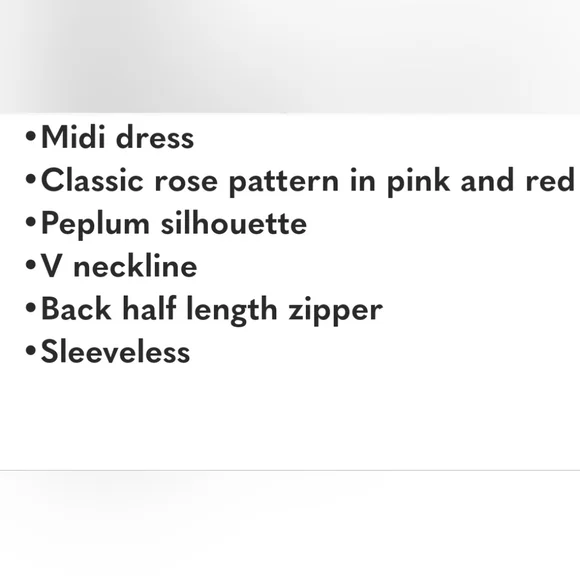Kate Spade Classic Rose Midi Dress - Picture 5 of 5